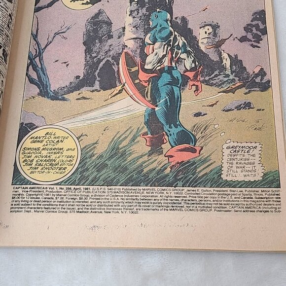 Captain America 256 Newsstand Marvel Comics 1981 VG/FN 5.0 - Picture 4 of 12